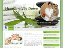 Tablet Screenshot of masaze-doma.sk